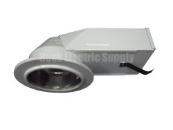CEILING MOUNT FLUORESCENT DOWNLIGHT, 18 WATTS, WHITE POWDER COAT, PAULUHN / COOPER / CROUSE-HINDS, DLF18