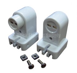 LAMPHOLDER SET FOR T5, T8, T12 BI-PIN LINEAR FLUORESCENT AND LED TUBES, PAULUHN CROUSE-HINDS, FX4008SET
