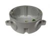 Show product details for JUNCTION BOX, 4 - 3/4" KO'S, 2 MOUNTING FEET, GRAY, PAULUHN / COOPER CROUSE-HINDS / EATON, INX6037P