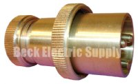 MARINE PLUG 20A 125V 2P3W BRASS PAULUHN / EATON / CROUSE-HINDS 420BP-125