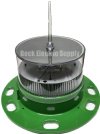 SOLAR LED MARINE LIGHT / HAZARD MARKER LIGHT GREEN 2-3NM SEALITE (WIDE BASE UNIT), SL-60LB-G, SL60 GREEN, SL-60-G