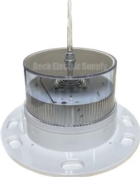 SOLAR LED MARINE LIGHT / HAZARD MARKER LIGHT WHITE 2-3NM SEALITE (WIDE BASE UNIT), SL-60LB-G, SL60 WHITE, SL-60-W