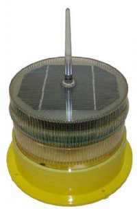 SOLAR LED MARINE LIGHT / HAZARD MARKER LIGHT YELLOW 2-3NM SEALITE, SL60 YELLOW, SL-60-Y