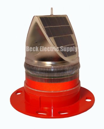 SOLAR LED AVIATION / OBSTRUCTION LIGHT RED 2.5NM 360DEG.  8Ah NIMH BATTERY AVLITE AV-OL-70-R (FORMERLY SEALITE SL70-TC)