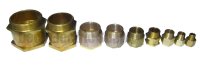 TERMINAL TUBE, STUFFING, BRASS, MALE, 2-1/2", M212, INX1518-M13, INX11518-M13