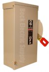Show product details for SAFETY SWITCH 100A 3P 600V NEMA 3R GE THN3363R