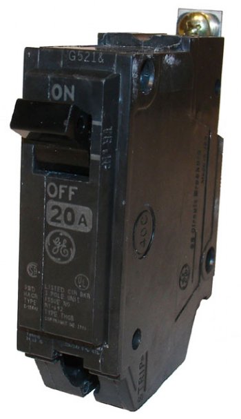 Cooper Electric Supply >> CIRCUIT BREAKER 20A 1P 10KAIC GE THQB1120 Cooper Electric Supply >> CIRCUIT BREAKER 20A 1P 10KAIC GE THQB1120